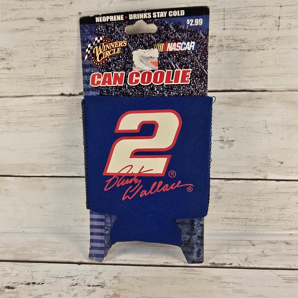 NASCAR Rusty Wallace #2 Miller Lite Can Coolie Winners Circle Neoprene Insulator